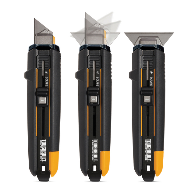 Produktbild föreställande artikeln TOUGHBUILT SKRAPKNIV + 5 BLAD  från kategorin Hantverkarknivar